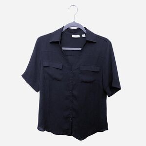 New York & Company - Black Collared Shirt
Size M